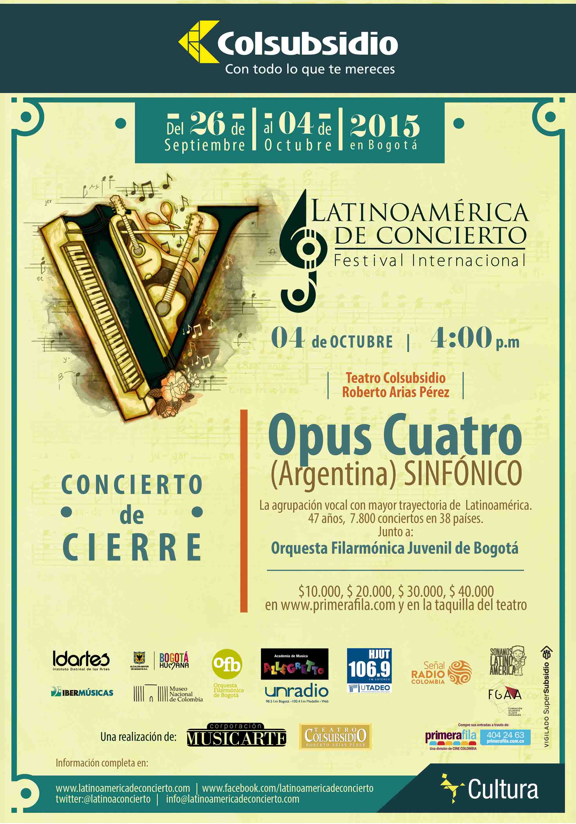 Latinoame╠ürica_de_Concierto_Afiche_Opus_Cuatro