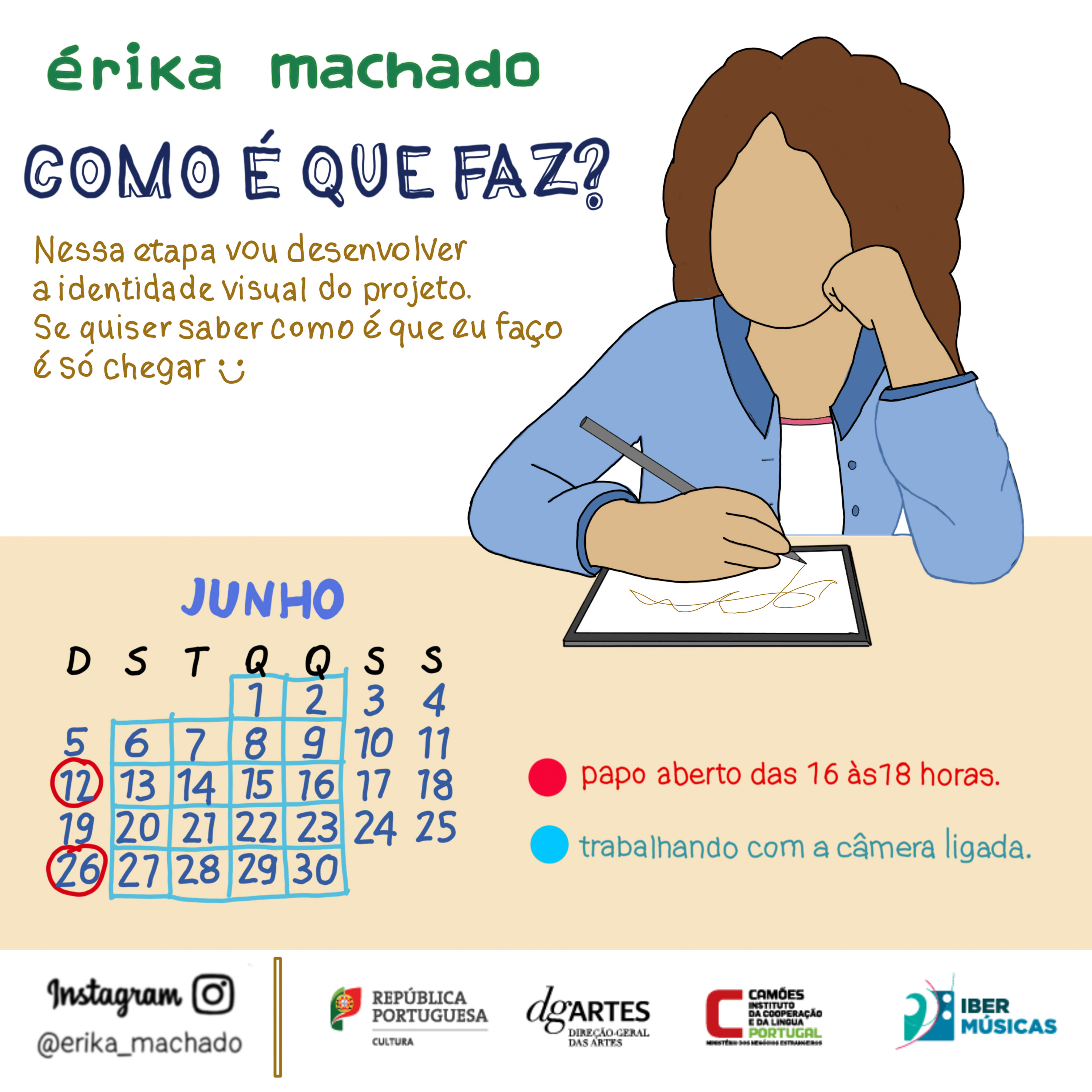 Érika Machado - flyer junho