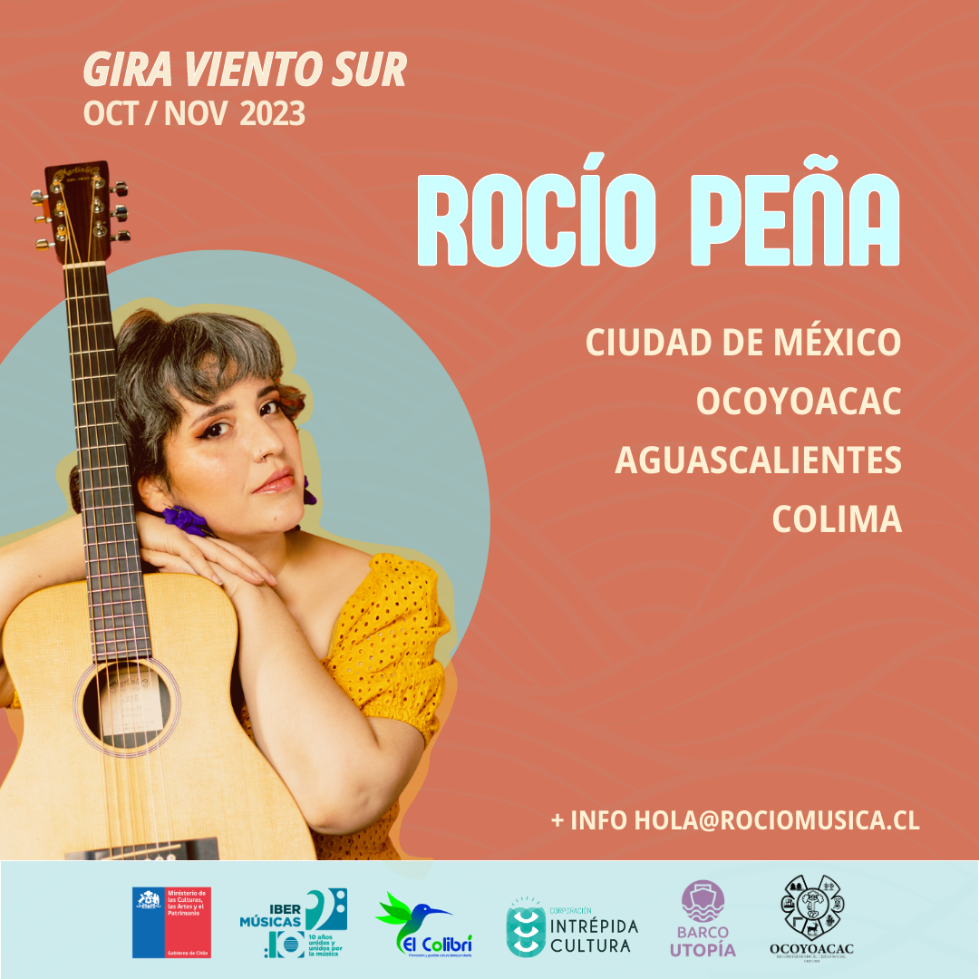 La cantautora chilena Rocío Peña inicia su gira Viento Sur que la llevará a diversos escenarios de México