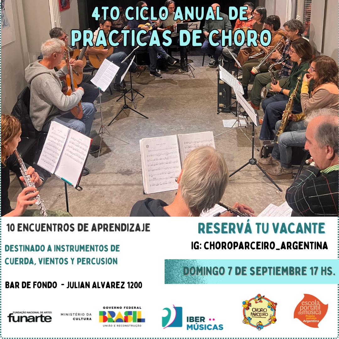 Continúa el 4to Ciclo Anual de Prácticas de Choro en Buenos Aires, Argentina