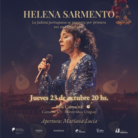 La fadista portuguesa Helena Sarmento realizará su gira “Tanto Mar – A Segunda Travessia” por tres países de Sudamérica