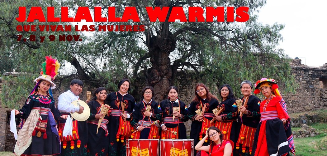 “Jallalla Warmis – Que vivam as mulheres”, de Arequipa, Peru, se apresentará no “Encontro Warmi Sikuris e Warmi Lakitas na América Latina” em Santiago do Chile