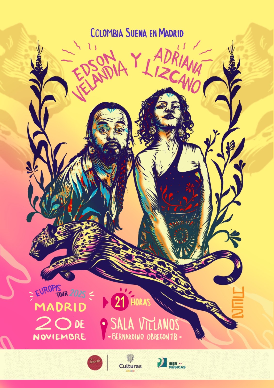 Edson Velandia e Adriana Lizcano se apresentam em Madri, no âmbito do ciclo “Colombia suena en España”