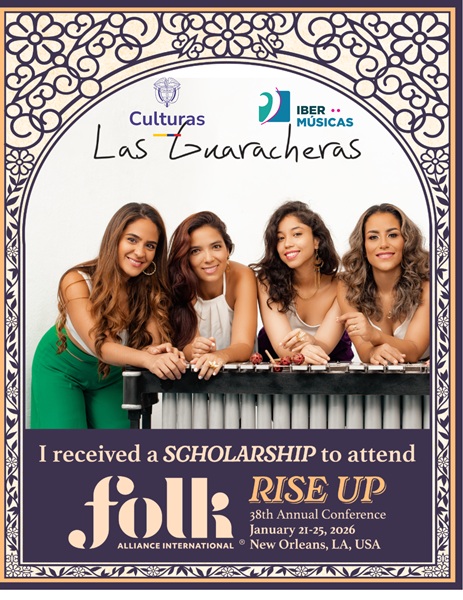 O sexteto feminino de salsa Las Guaracheras, da Colômbia, participará da Folk Alliance International Conference, em Nova Orleans, Louisiana, Estados Unidos