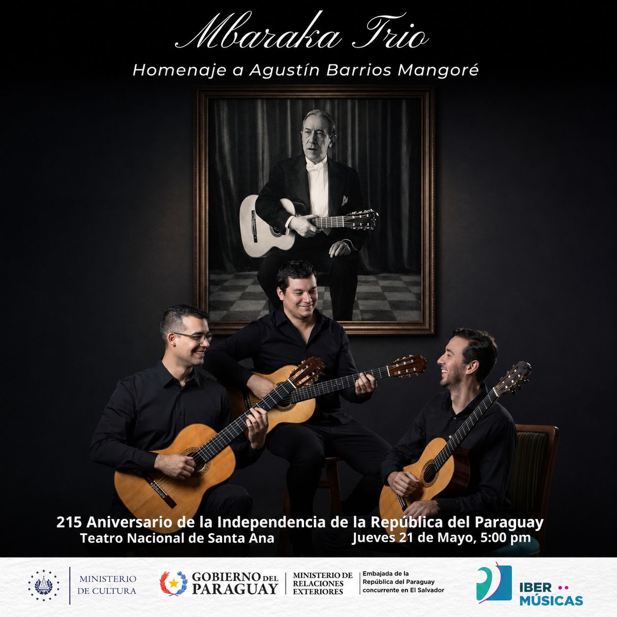 El MbarakaTrío de Paraguay agrega conciertos y actividades a su gira “Mangoré Sin Fronteras” por escenarios de Costa Rica, Ecuador y El Salvador
