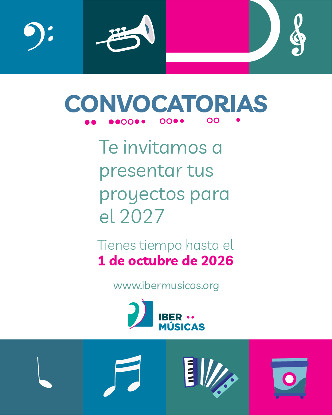Ibermúsicas anuncia la apertura de un nuevo ciclo de convocatorias: ¡15 años, 15 convocatorias!