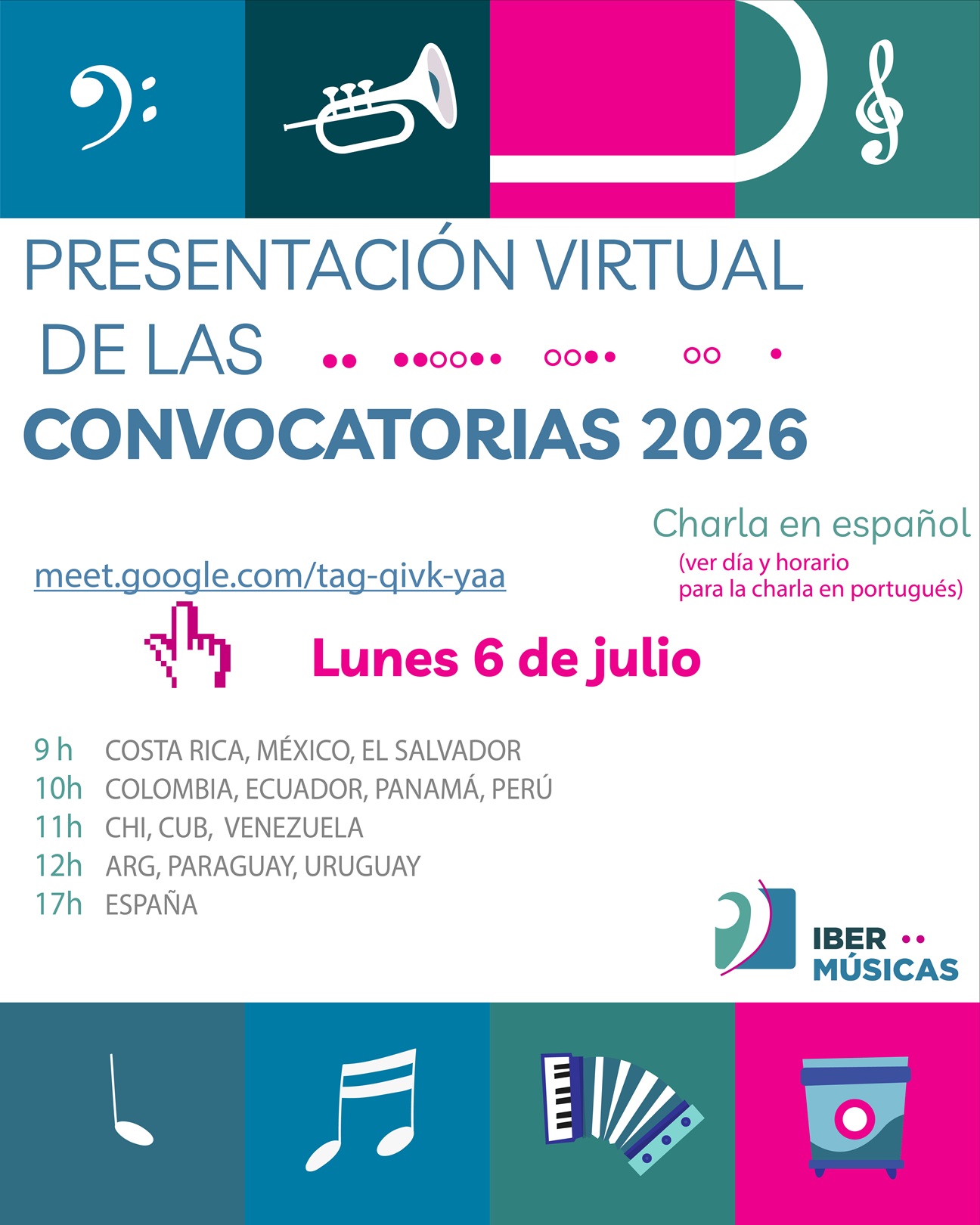 El Programa Ibermúsicas invita a un encuentro abierto con su Unidad Técnica