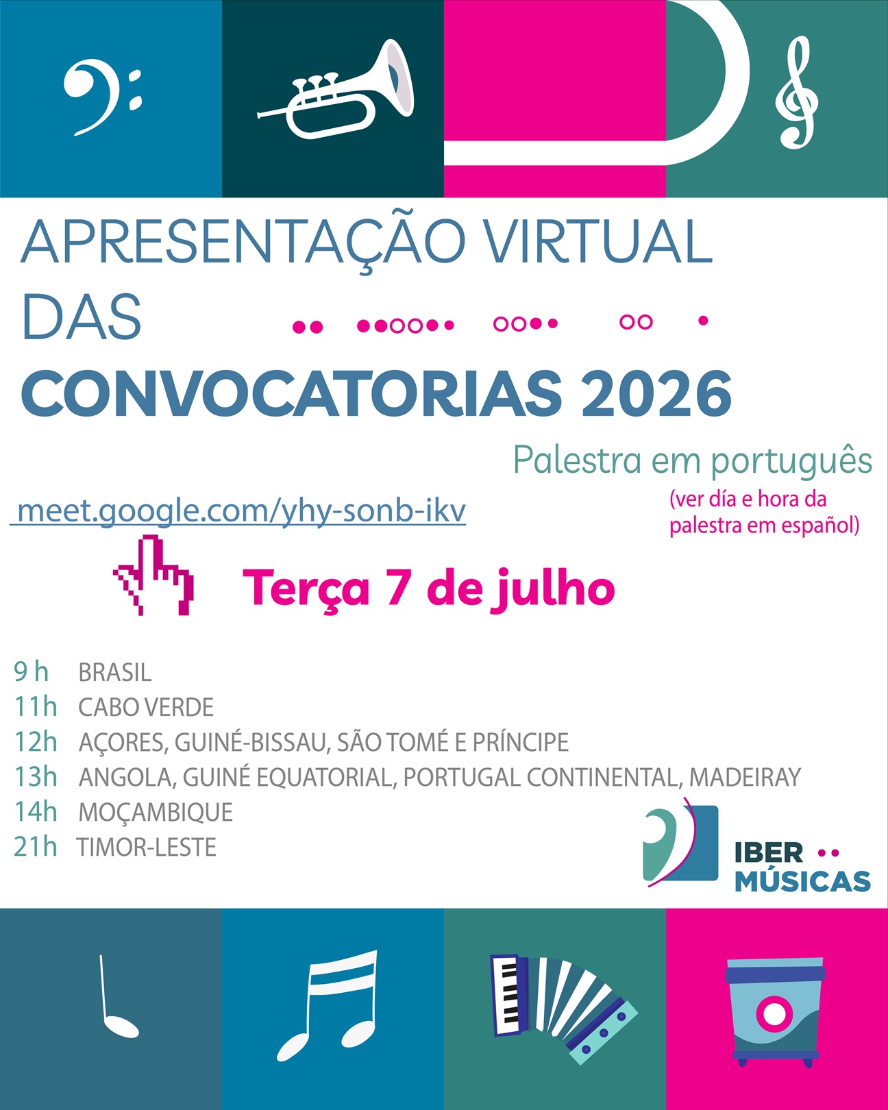 O Programa Ibermúsicas convida a um encontro aberto com a sua Unidade Técnica