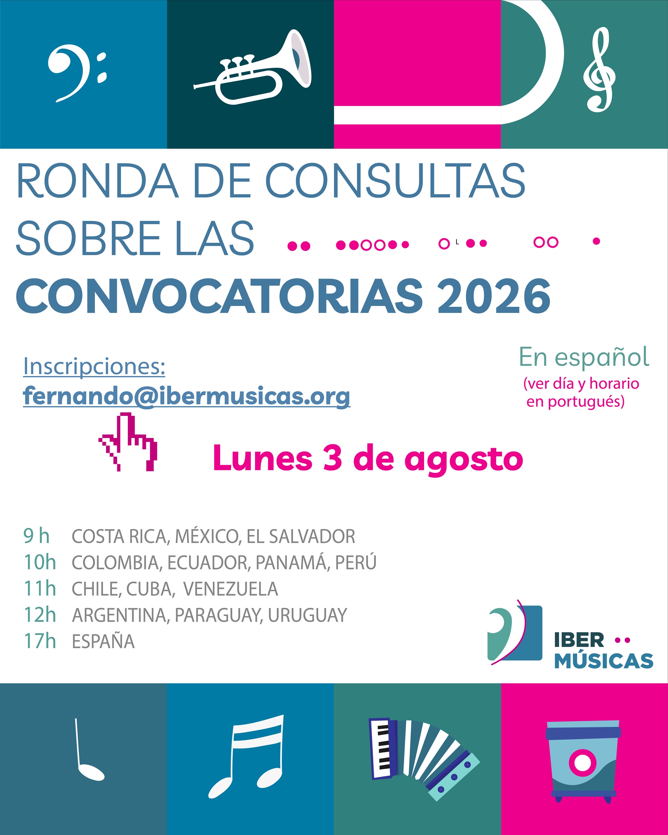 El Programa Ibermúsicas invita a un encuentro abierto con su Unidad Técnica