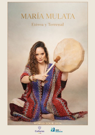 La artista colombiana María Mulata presenta “Etérea y Terrenal World Tour” en escenarios de Europa y de Centroamérica
