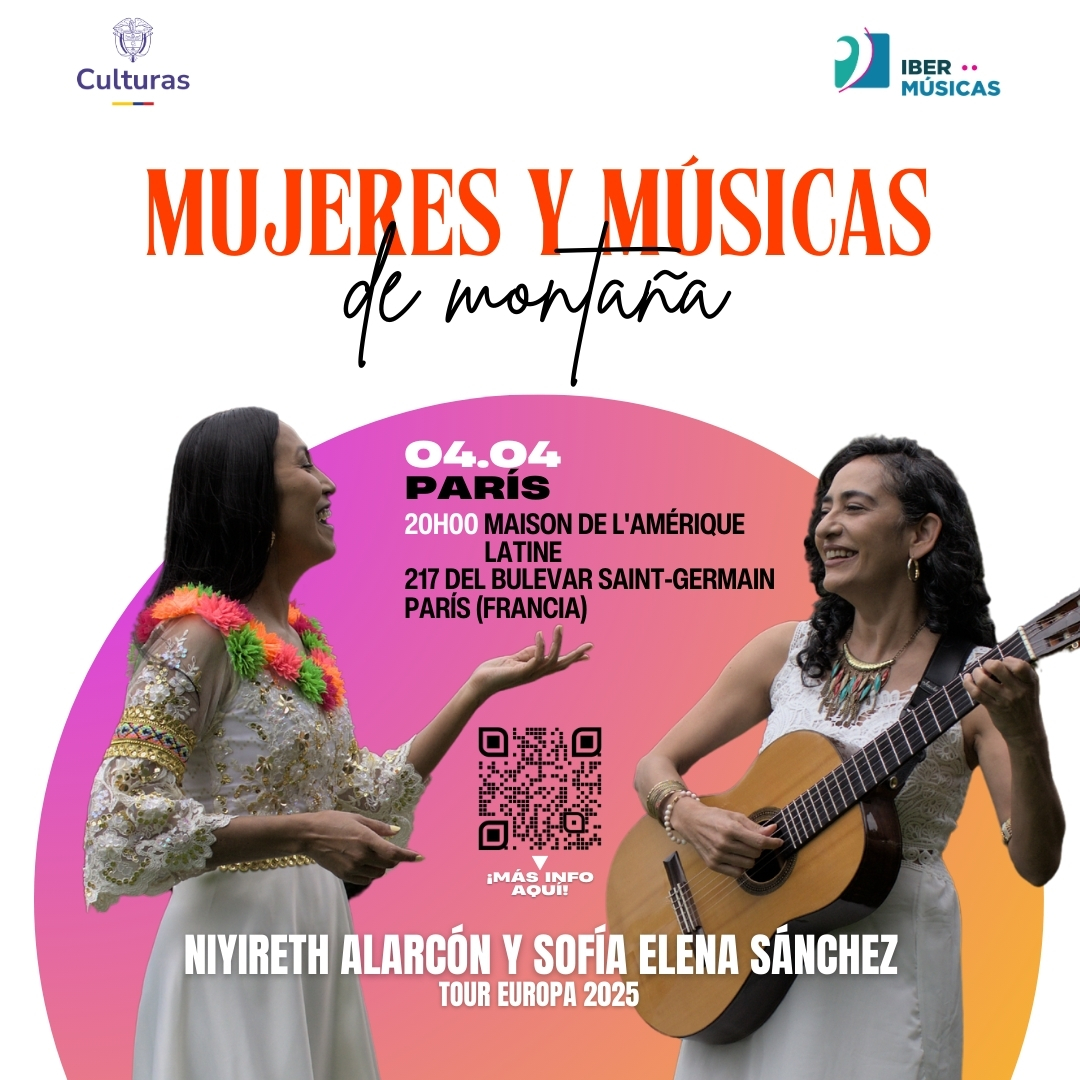 Niyireth y Sofía Elena (Colombia) – Mujeres y música de montaña – Gira por España, Francia y Luxemburgo
