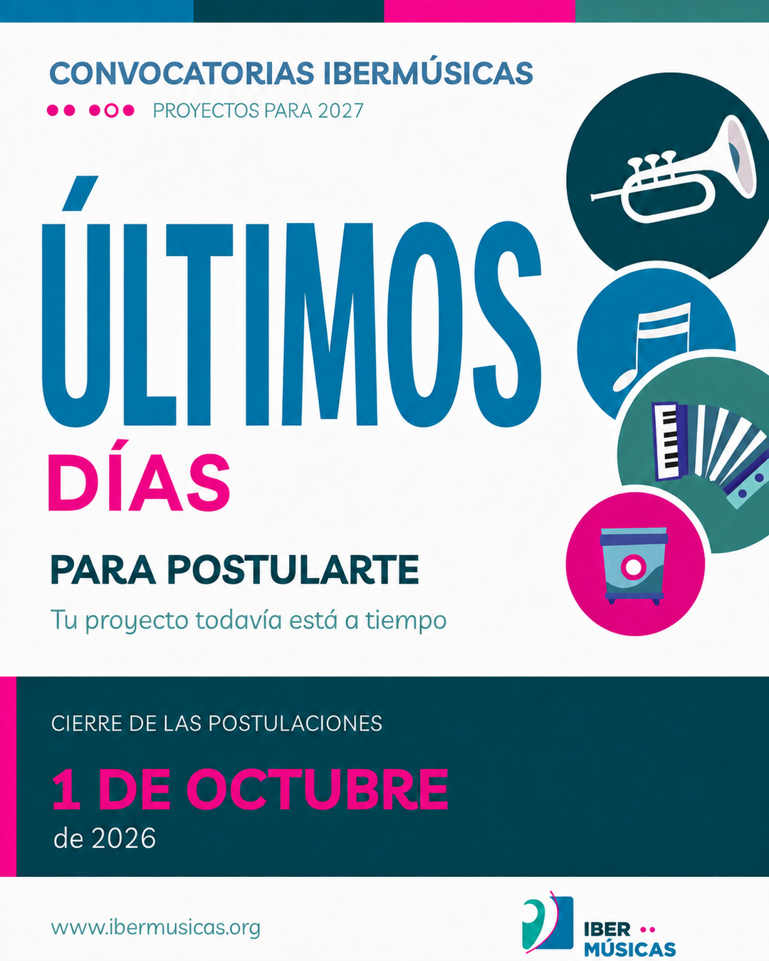 Últimos días para el cierre de nuestras convocatorias 2026